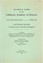 Galapagos Islands: A Unique Area for Scientific Investigations