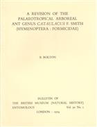 A Revision of the Palaeotropical Arboreal Ant Genus Cataulacus F.Smith (Hymenoptera: Formicidae)