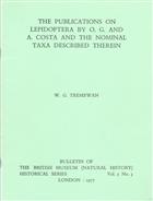 The Publications on Lepidoptera by O.G. and A. Costa and the nominal taxa described therein