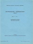Ruwenzori Expedition 1934-1935 Vol.1 no.1 Introduction with list of localities