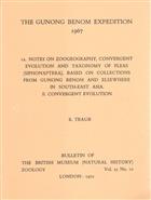 The Gunong Benom Expedition 1967 12. Notes on Zoogeography, Convergent Evolution and Taxanomy of Fleas (Siphonaptera), based on collections from Gunong Benom and elsewhere in South-East Asia. II. Convergent Evolution12. Notes on Zoogeography, Convergent Evolution  and Taxonomy of Fleas (Siphonaptera), Based on Collections from Gunong Benom and Elsewhere in South-East Asia. II. Convergent Evolution.12. Notes on Zoogeography, Convergent Evolution  and Taxonomy of Fleas (Siphonaptera),    Based on 