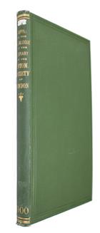 Supplementary Catalogue of the Library of the Entomological Society of London